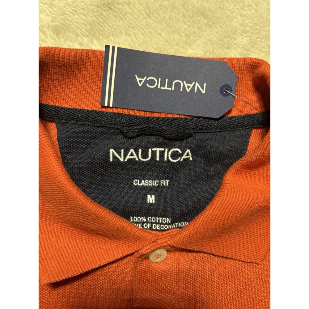 NEW Nautica Polo Shirt Short Sleeve Size Medium NWT - Picture 4 of 9